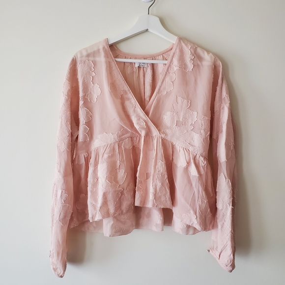 Aritzia Wilfred Peplum Blouse - Picture 3 of 8